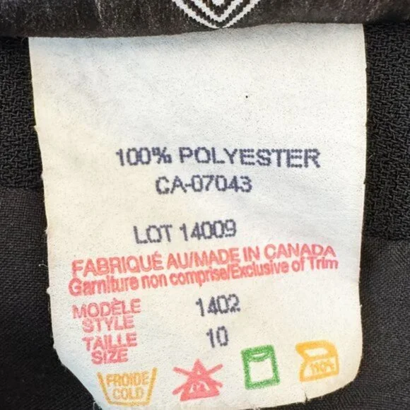 ***SOLD*** Vintage 90s Black Office Pencil Midi High Waist Skirt - Classic Style - Picture 6 of 6